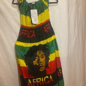 Jessica Taylor Vintage African print free size dress